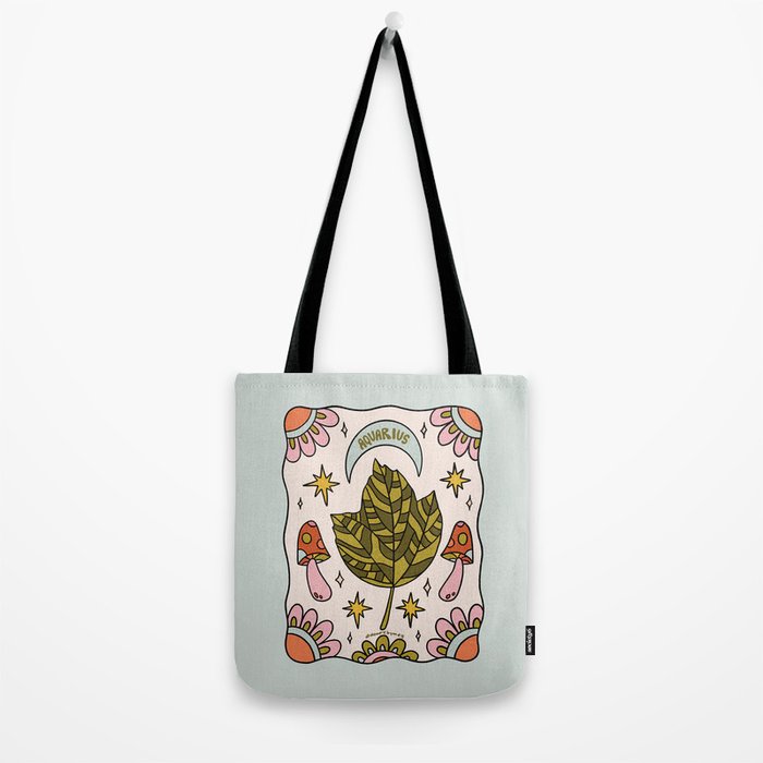 Aquarius Leaf Tote Bag Gallery Image 2
