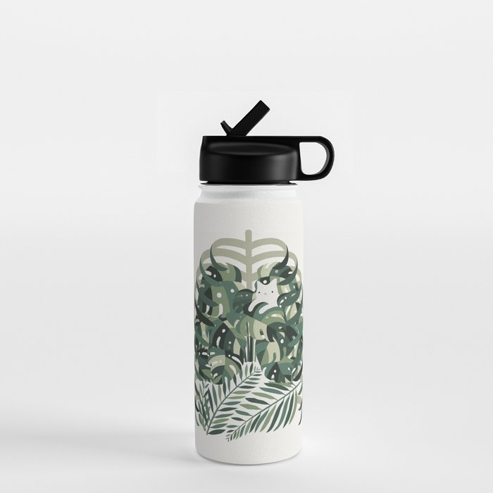 Cat and Plant 56 Water Bottle Gallery Image 1