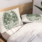 Cat and Plant 56 Pillow Sham Gallery Image 2