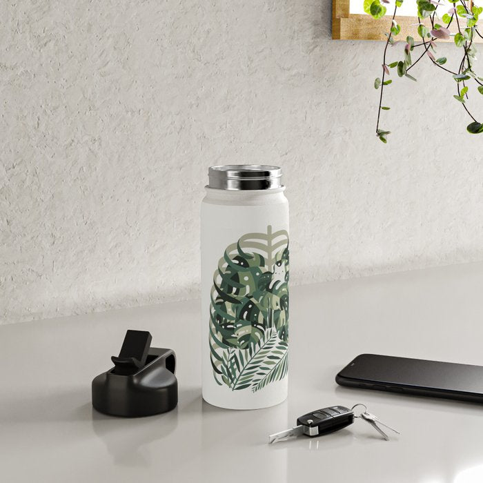 Cat and Plant 56 Water Bottle Gallery Image 4