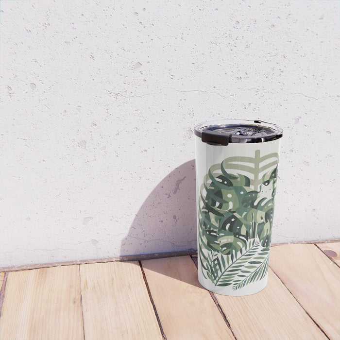 Cat and Plant 56 Travel Mug Gallery Image 4
