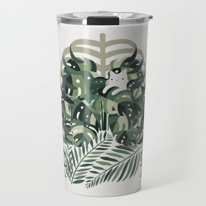 Cat and Plant 56 Travel Mug Gallery Image 1