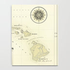 Hawaiian Islands [vintage inspired] map print Notebook Gallery Image 4