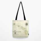 Hawaiian Islands [vintage inspired] map print Tote Bag Gallery Image 2