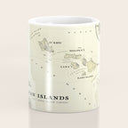 Hawaiian Islands [vintage inspired] map print Coffee Mug Gallery Image 4