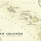 Hawaiian Islands [vintage inspired] map print Coffee Mug Gallery Image 2