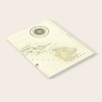Hawaiian Islands [vintage inspired] map print Notebook Gallery Image 2