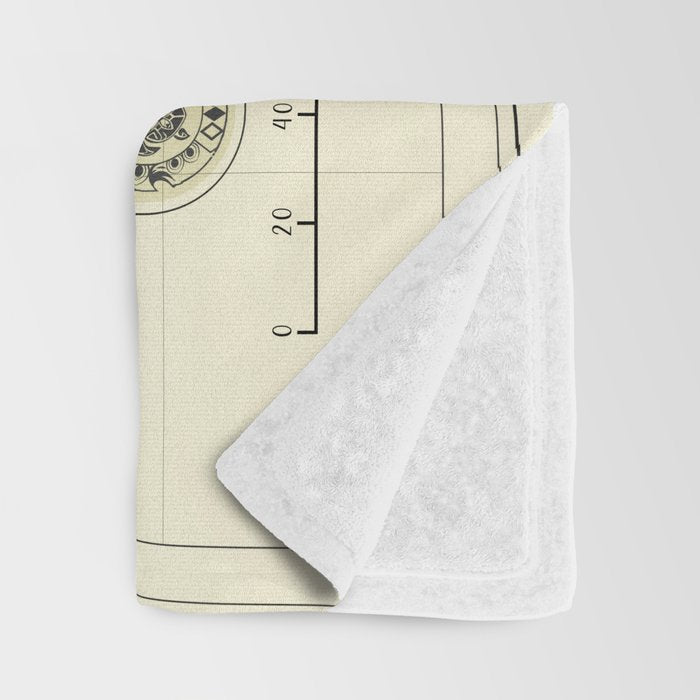 Hawaiian Islands [vintage inspired] map print Throw Blanket Gallery Image 3