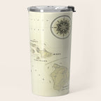 Hawaiian Islands [vintage inspired] map print Travel Mug Gallery Image 2