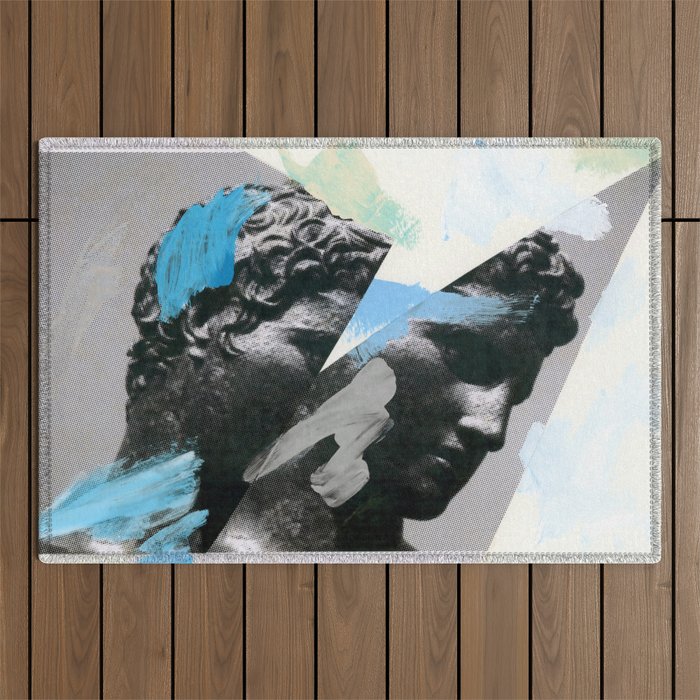 Untitled (Painted Composition 1) Outdoor Rug Gallery Image 1