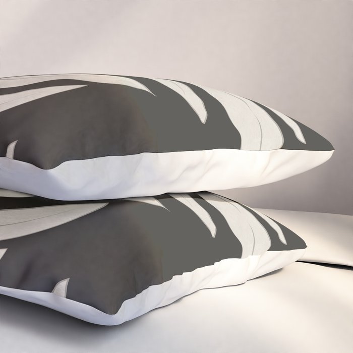 Minimalist plants and leaves Art 3 Pillow Sham Gallery Image 3