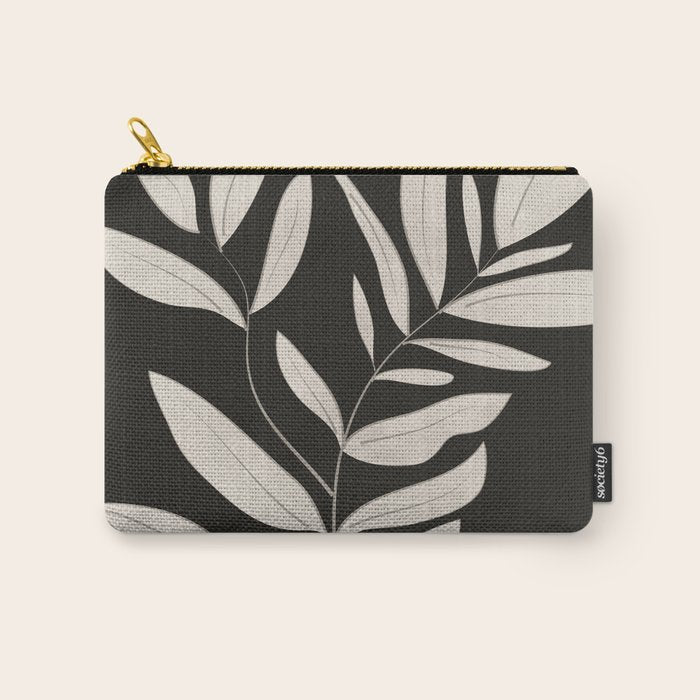 Minimalist plants and leaves Art 3 Carry All Pouch Gallery Image 1