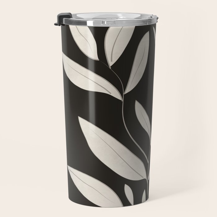 Minimalist plants and leaves Art 3 Travel Mug Gallery Image 3