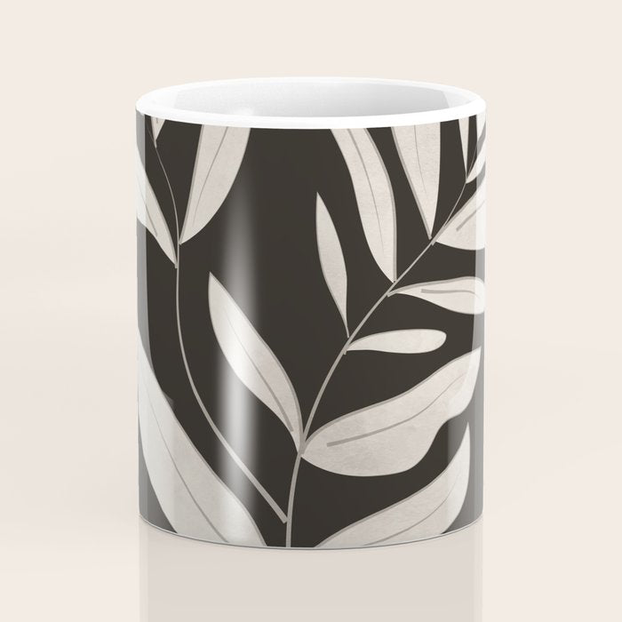 Minimalist plants and leaves Art 3 Coffee Mug Gallery Image 4