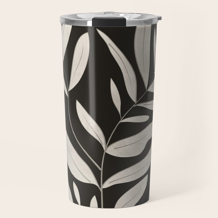 Minimalist plants and leaves Art 3 Travel Mug Gallery Image 1