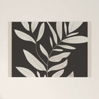 Minimalist plants and leaves Art 3 Welcome Mat Gallery Image 1