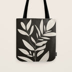 Minimalist plants and leaves Art 3 Tote Bag Gallery Image 1