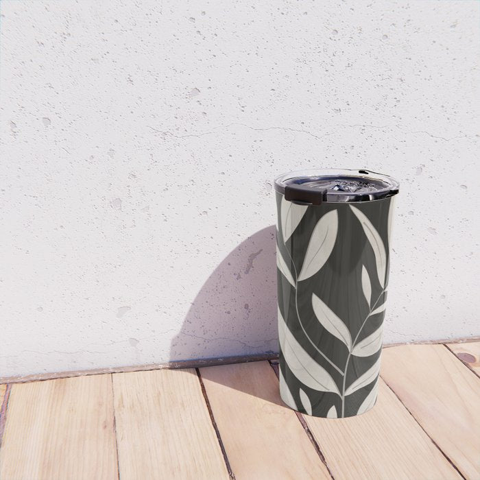 Minimalist plants and leaves Art 3 Travel Mug Gallery Image 4