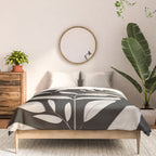 Minimalist plants and leaves Art 3 Comforter Gallery Image 3