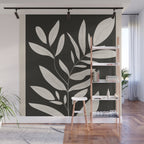 Minimalist plants and leaves Art 3 Wall Mural Gallery Image 1