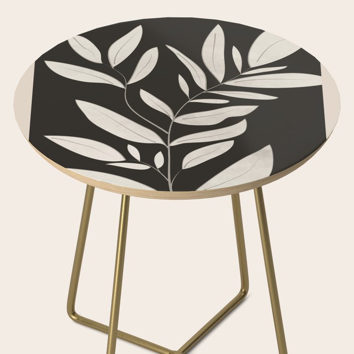 Minimalist plants and leaves Art 3 Side Table Gallery Image 2
