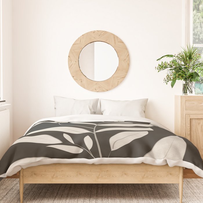 Minimalist plants and leaves Art 3 Duvet Cover Gallery Image 3