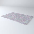 Gothic Halloween Damask - pastel glow Rug Gallery Image 3