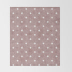 stars on mauve Throw Blanket Gallery Image 2