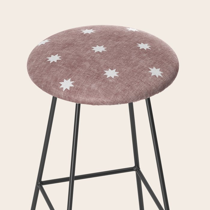 stars on mauve Stool Gallery Image 2