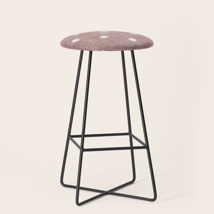 stars on mauve Stool Gallery Image 1