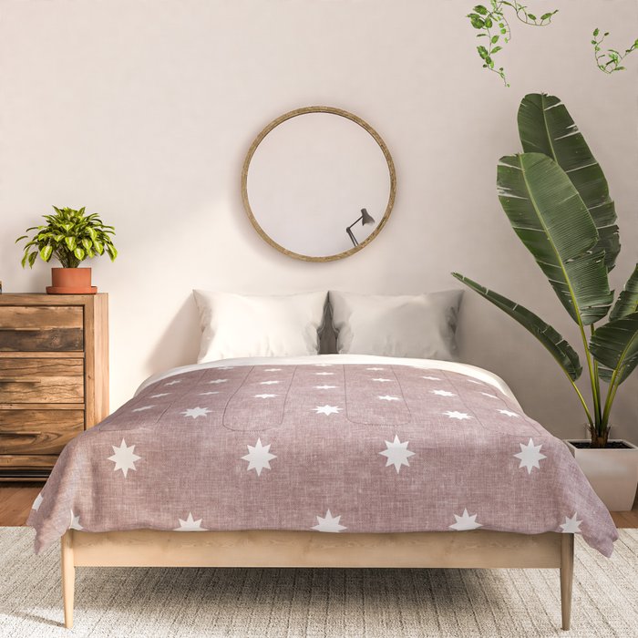 stars on mauve Comforter Gallery Image 3