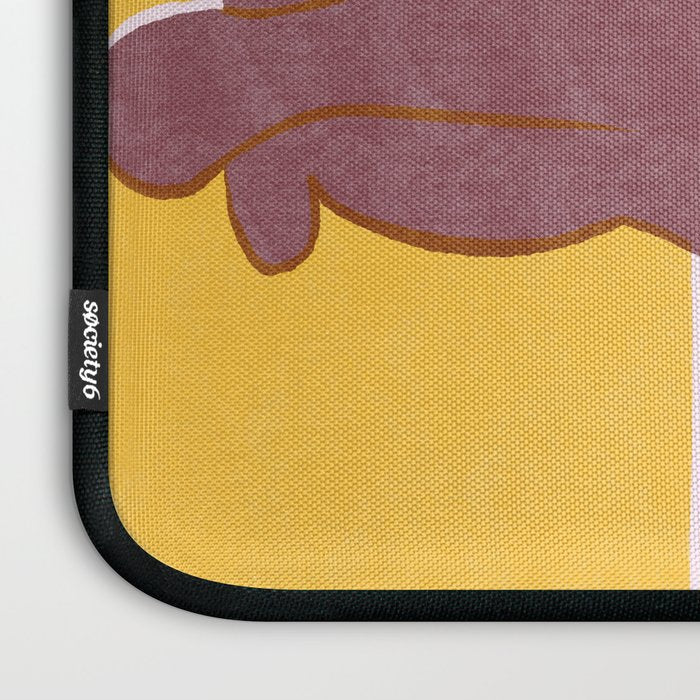 Risograph Cat - Sunset Laptop Sleeve Gallery Image 3