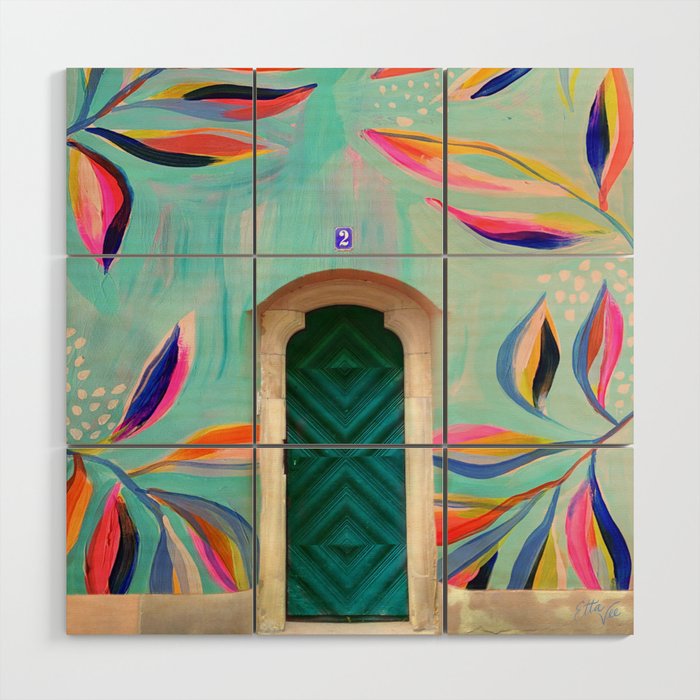 EttaVee Happy Home no.7 Wood Wall Art Gallery Image 1