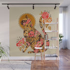 Porcelain Cat - 70s Palette Wall Mural Gallery Image 1