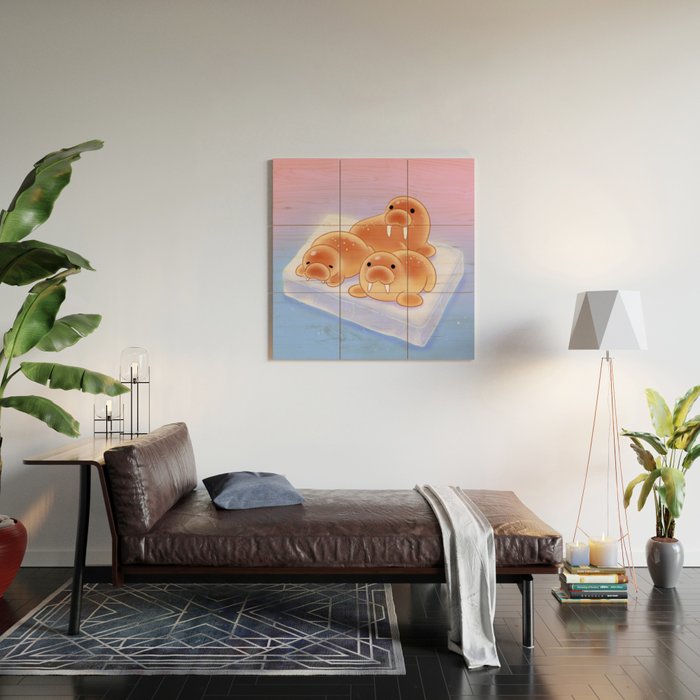 Walrus bun Wood Wall Art Gallery Image 2