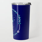 She Believed - Navy & Turquoise Palette Travel Mug Gallery Image 2