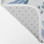 Blue Eucalyptus Pattern Bath Mat Gallery Image 2