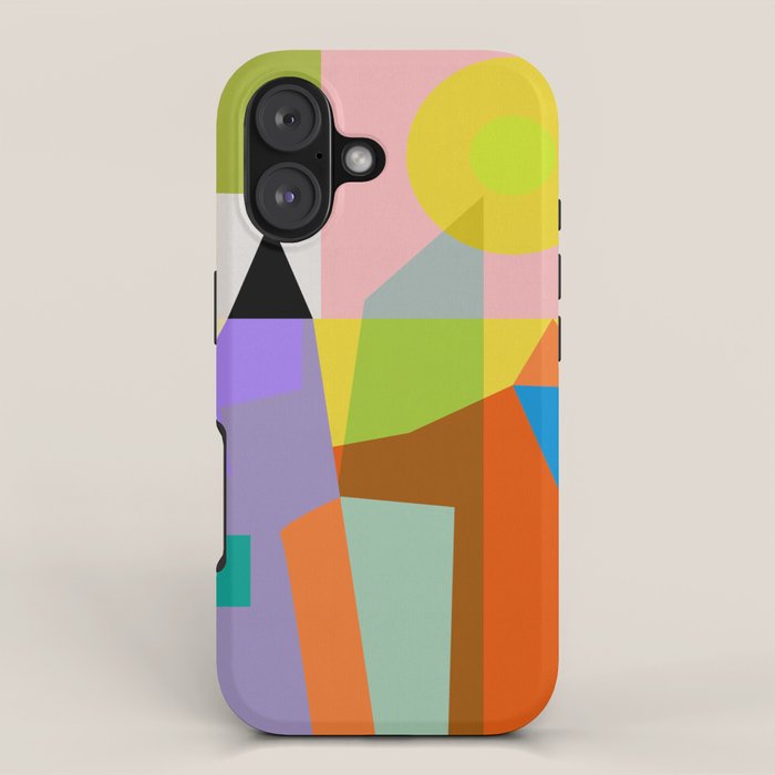 mid century modern spring III iPhone Case Gallery Image 1