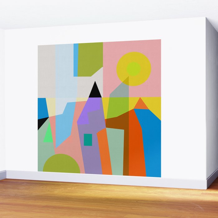 mid century modern spring III Wall Mural Gallery Image 2