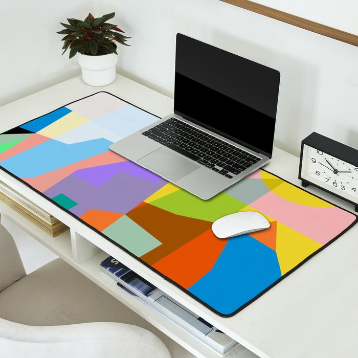 mid century modern spring III Desk Mat Gallery Image 2