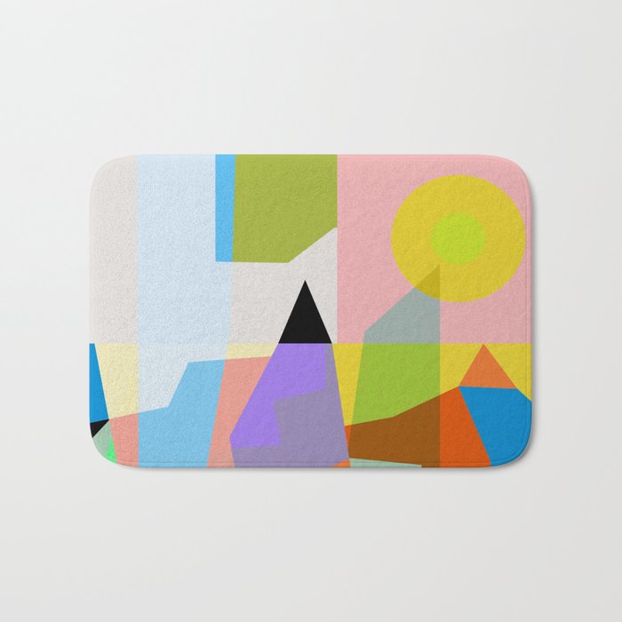 mid century modern spring III Bath Mat Gallery Image 1