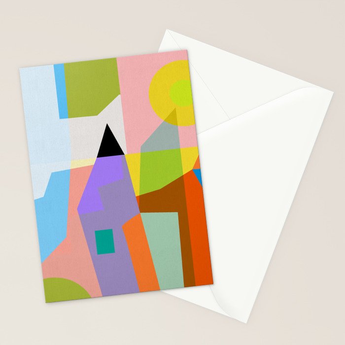 mid century modern spring III Stationery Card Gallery Image 2