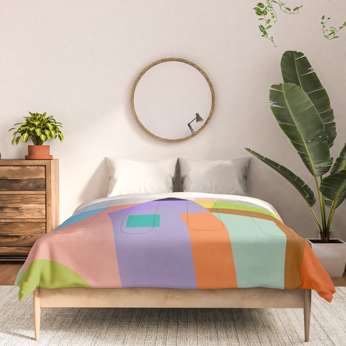 mid century modern spring III Comforter Gallery Image 3