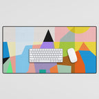 mid century modern spring III Desk Mat Gallery Image 1