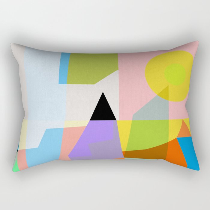 mid century modern spring III Rectangular Pillow Gallery Image 1