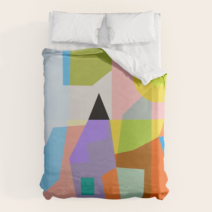 mid century modern spring III Duvet Cover Gallery Image 1
