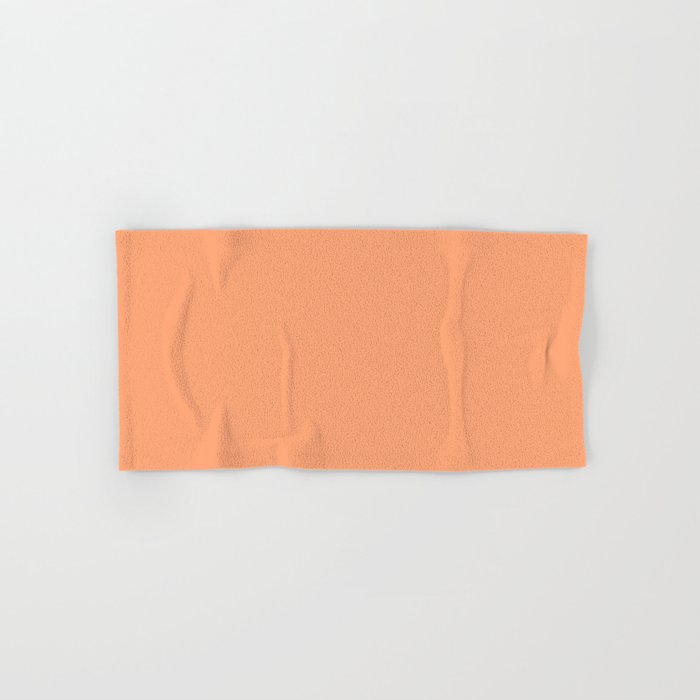 Apricot Peach Solid Color Bath Towel Gallery Image 1