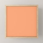 Apricot Peach Solid Color Mini Art Print Gallery Image 1
