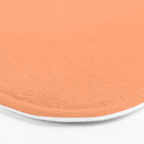 Apricot Peach Solid Color Bath Mat Gallery Image 3