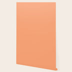 Apricot Peach Solid Color Wallpaper Gallery Image 2